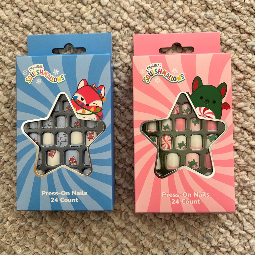 New Original squishmallows 24 ct press on nails 2 Sets